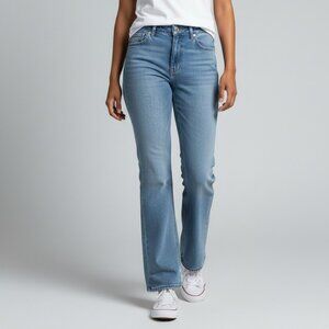 Wrangler Medium Wash Bootcut Jeans Mid Rise Size 8 29 Western Denim